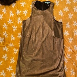 Bronze Shift Dress
